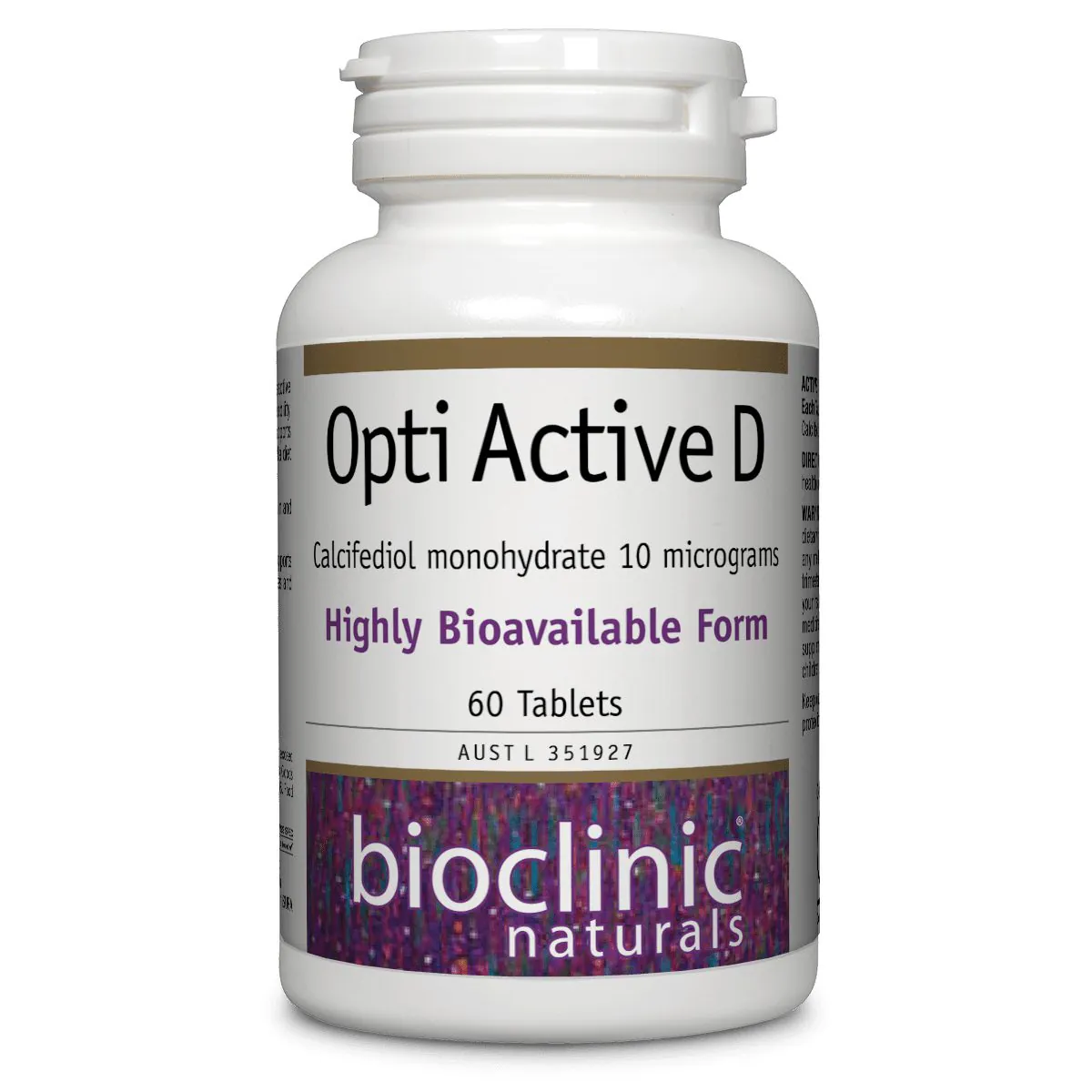 Bioclinic Naturals Opti Active D Tablets 60