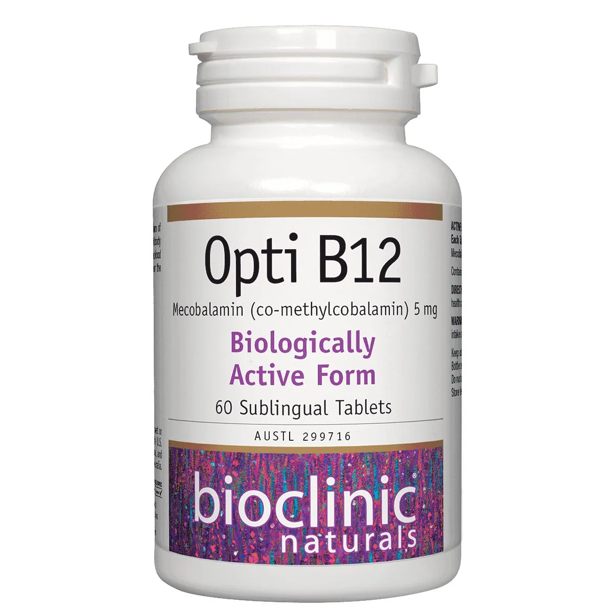Bioclinic Naturals Opti B12 5000mcg Sublingual Tablets 60