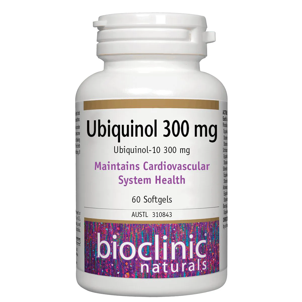 Bioclinic Naturals Ubiquinol 300mg Softgel Capsules 60