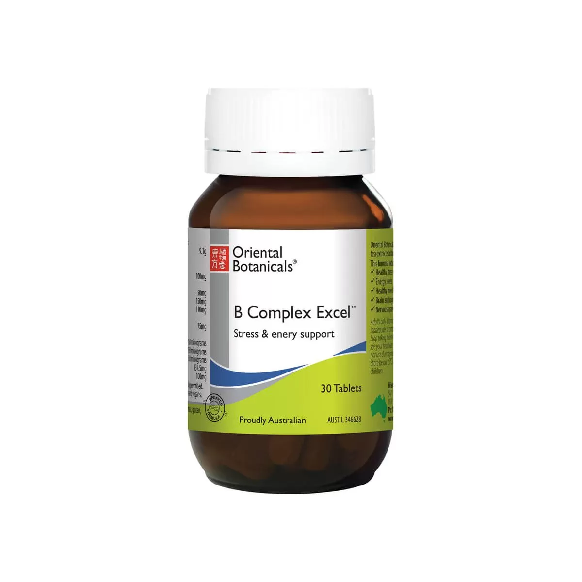 Oriental Botanicals B Complex Excel Tablets 60